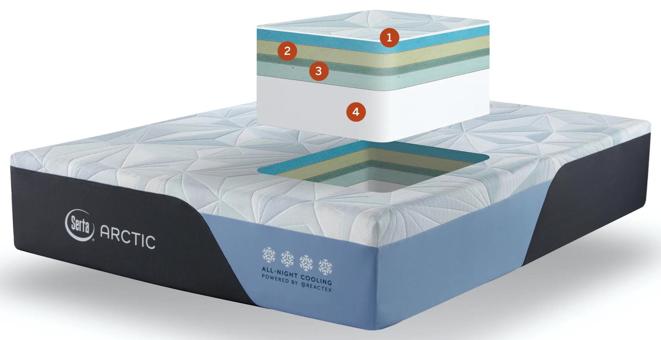 Serta Arctic Plush Foam 60053150326708 King 13.5” Arctic Plush Foam